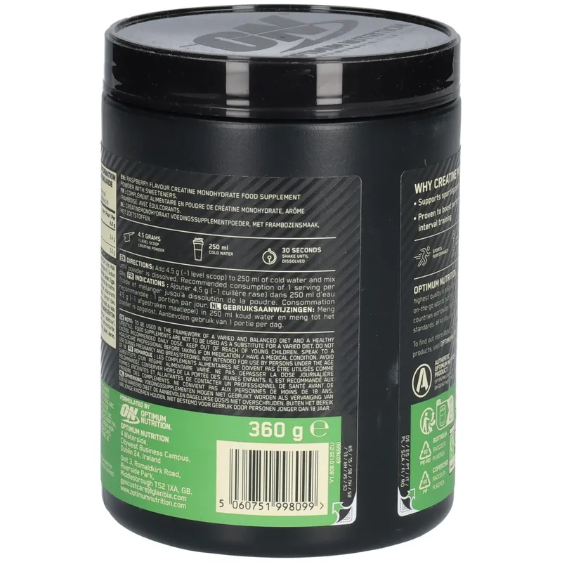 OPTIMUM NUTRITION Micronised Creatine Powder Blue Raspberry
