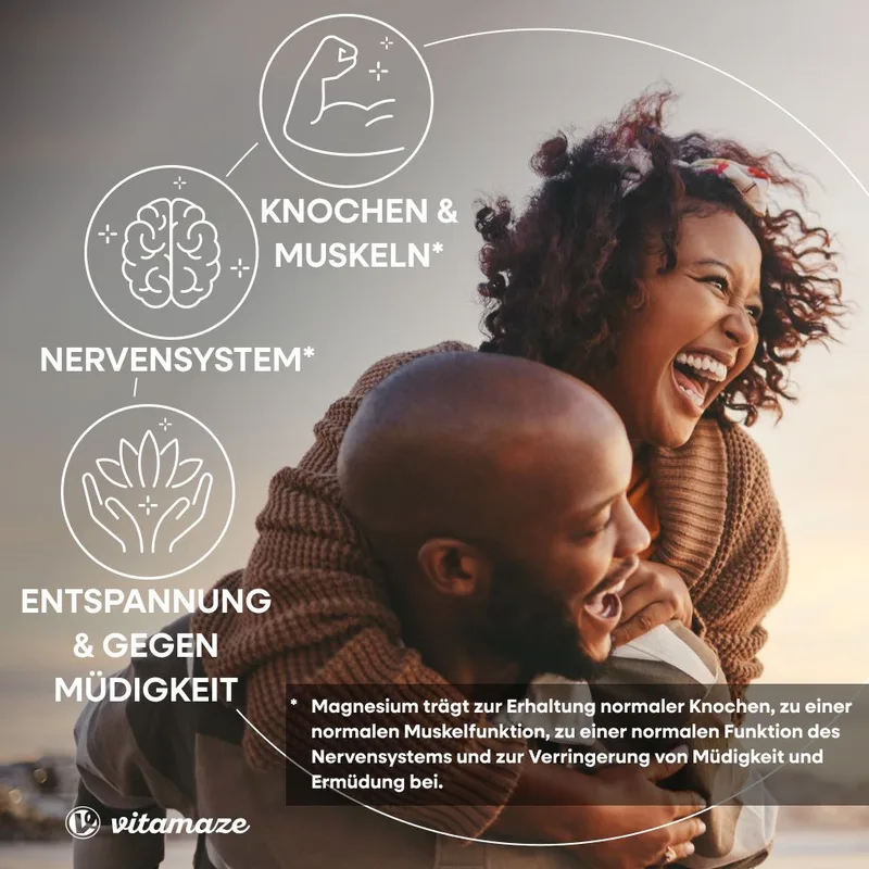 Magnesium Citrat 360 mg elementar hochdosiert, vegan – für Muskeln & Knochen – 180 Kapseln, 2 Monate