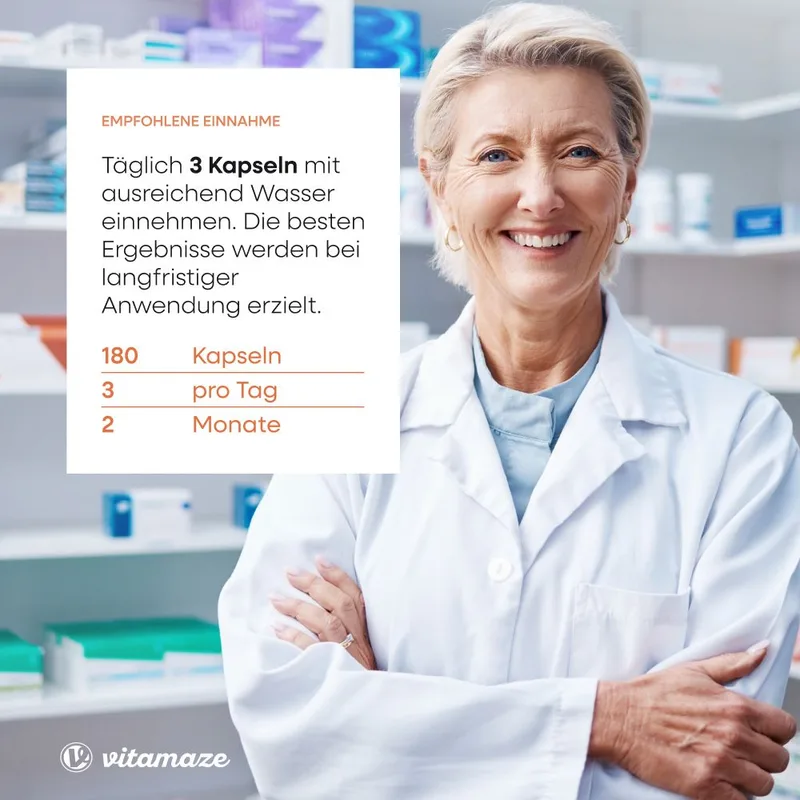 Magnesium Citrat 360 mg elementar hochdosiert, vegan – für Muskeln & Knochen – 180 Kapseln, 2 Monate