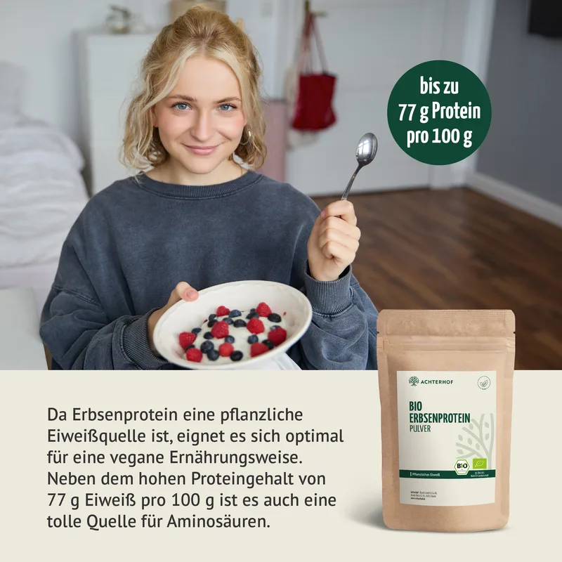 VOM ACHTERHOFBio Erbsenprotein Pulver (250g)