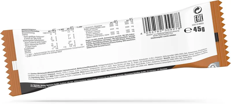WEIDER60% Protein Bar (24x45g)