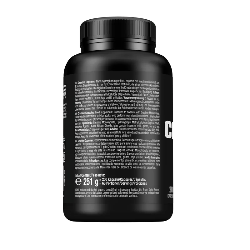Pure Creatine Creapure® Capsules (200 Kapseln)