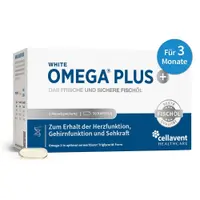 White Omega PLUS Hochdosierte Omega 3 Fischöl Kapseln