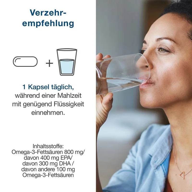 White Omega PLUS Hochdosierte Omega 3 Fischöl Kapseln