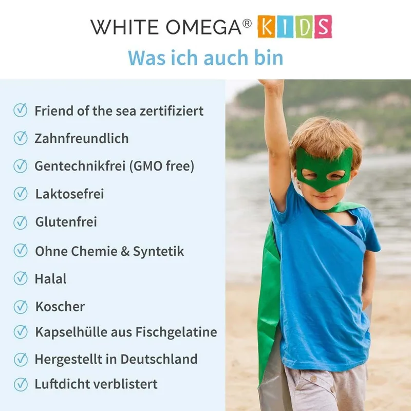 White Omega Kids Omega 3 Kinder - Fischöl Kapseln