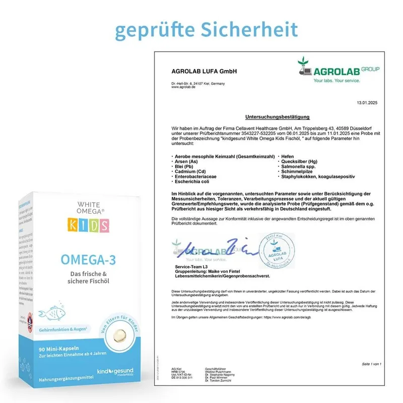 White Omega Kids Omega 3 Kinder - Fischöl Kapseln