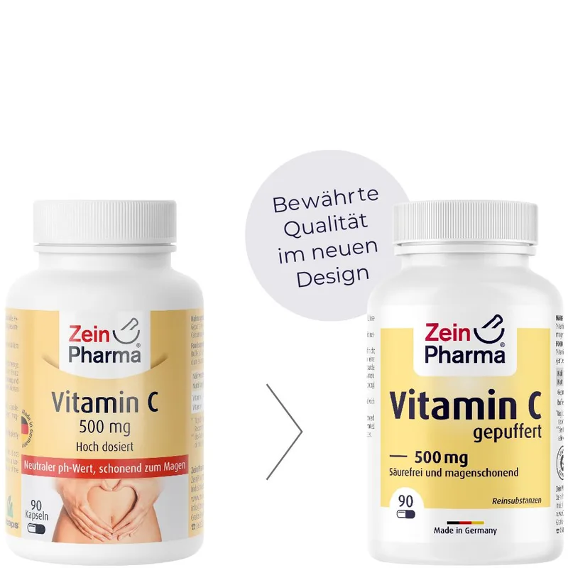 ZeinPharma Vitamin C Kapseln 500 mg hochdosiert