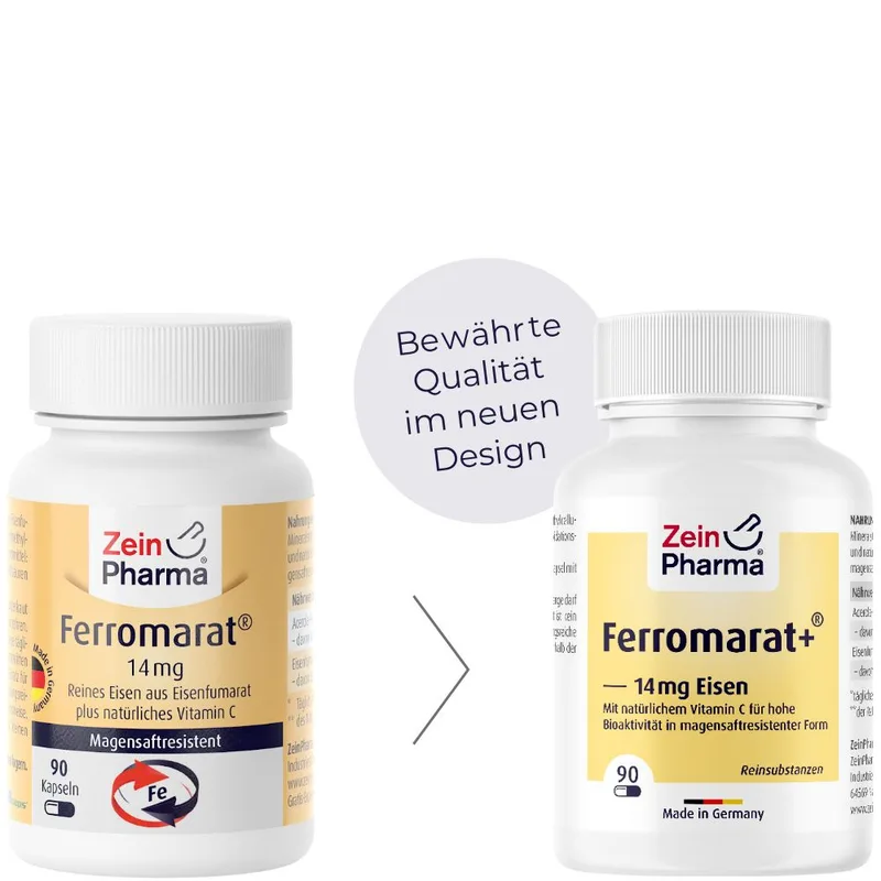 ZeinPharma Ferromarat Eisen Kapseln 14 mg